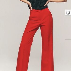 Express Bold Red Flare Pants